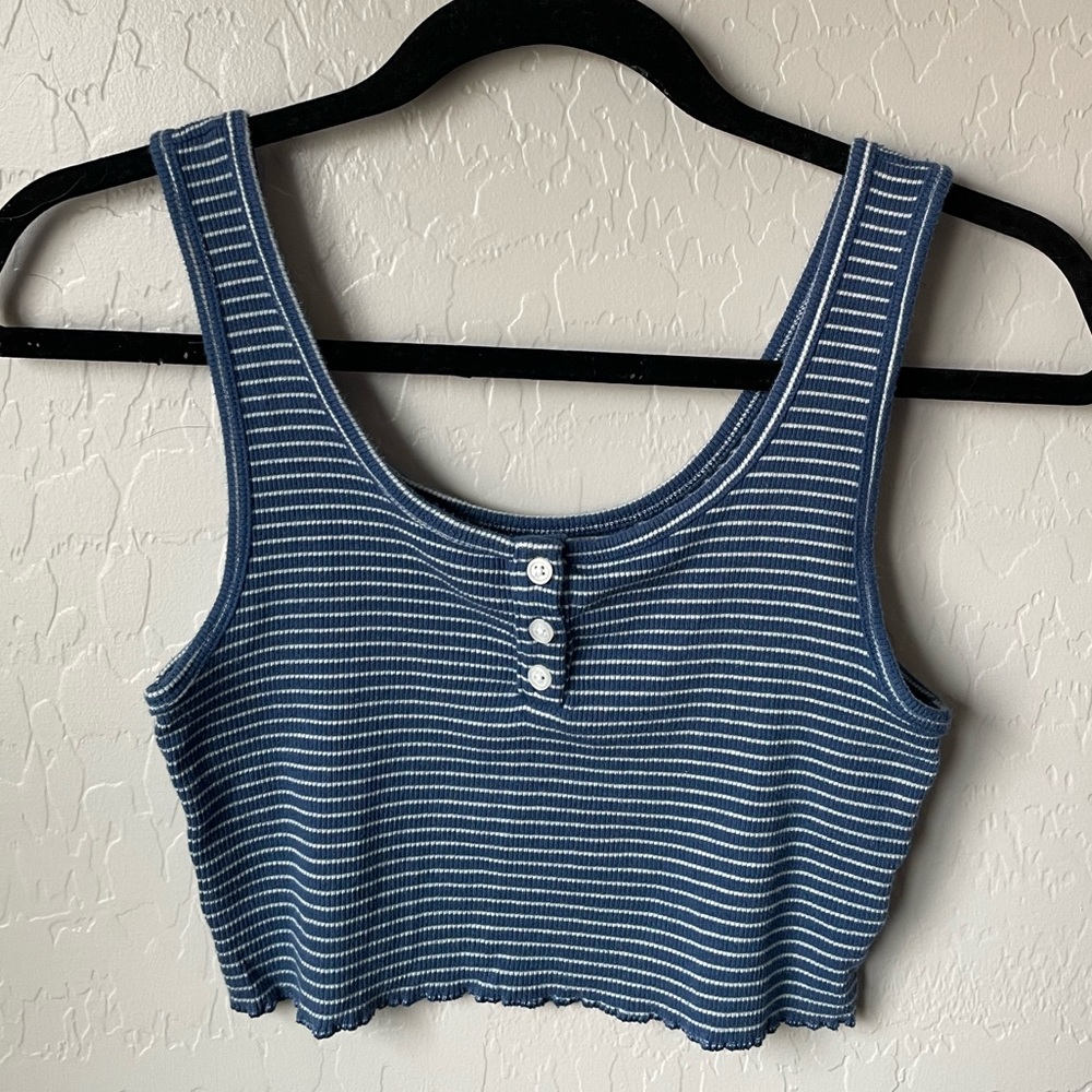 American Eagle Striped Tank Top Size S